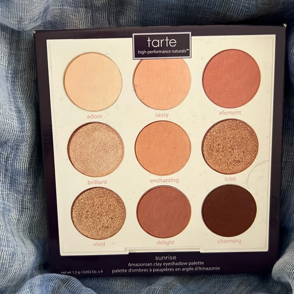 NIB Tarte sunrise Amazonian clay eyeshadow palette